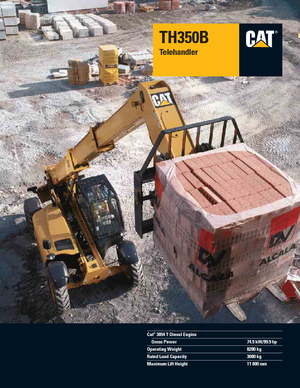 Телескопічні навантажувачі Caterpillar TH350B