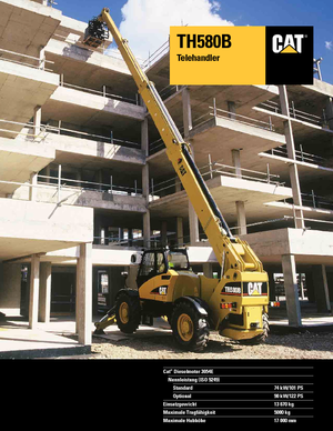 Телескопічні навантажувачі Caterpillar TH 580 B