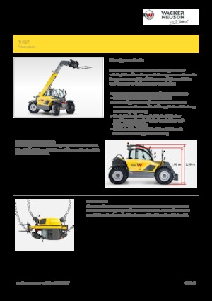 Телескопічні навантажувачі Wacker Neuson TH627