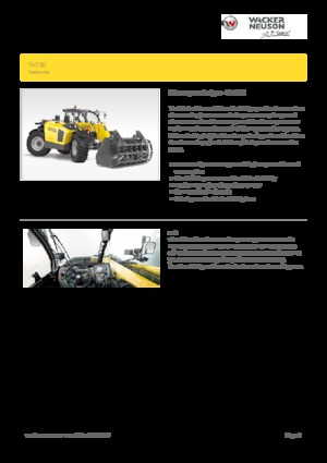 Телескопічні навантажувачі Wacker Neuson TH730