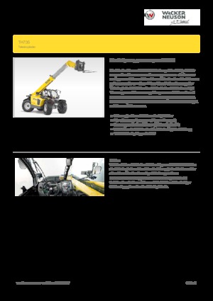 Телескопічні навантажувачі Wacker Neuson TH735