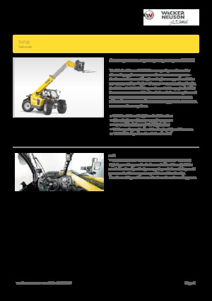 Телескопічні навантажувачі Wacker Neuson TH735