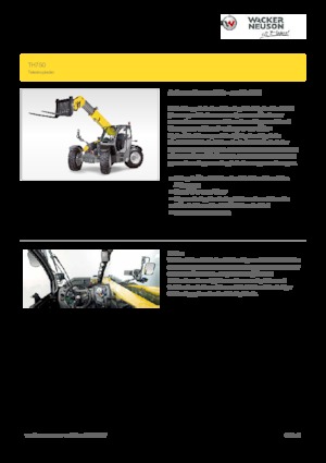 Телескопічні навантажувачі Wacker Neuson TH750