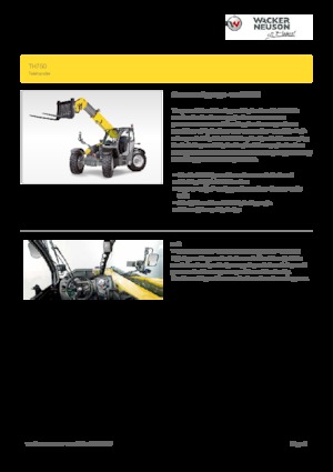 Телескопічні навантажувачі Wacker Neuson TH750
