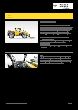 Телескопічні навантажувачі Wacker Neuson TH955