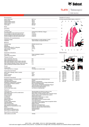 Телескопічні навантажувачі Bobcat TL 470