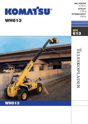 Телескопічні навантажувачі Komatsu WH613