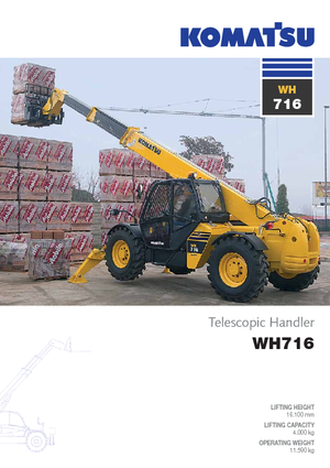 Телескопічні навантажувачі Komatsu WH716