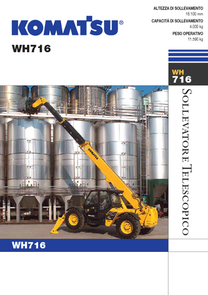Телескопічні навантажувачі Komatsu WH716