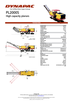 Дорожня фреза Dynapac PL 2000 S