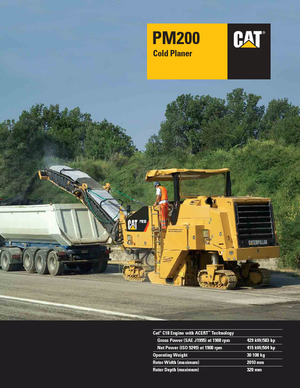 Дорожня фреза Caterpillar PM200