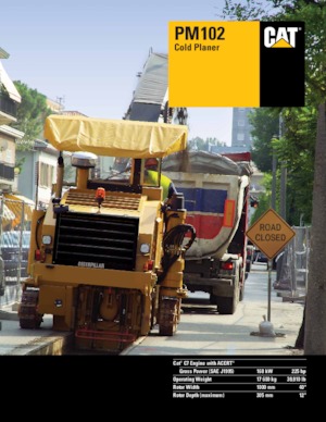 Дорожня фреза Caterpillar PM102