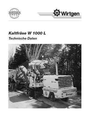 Дорожня фреза Wirtgen W 1000 L