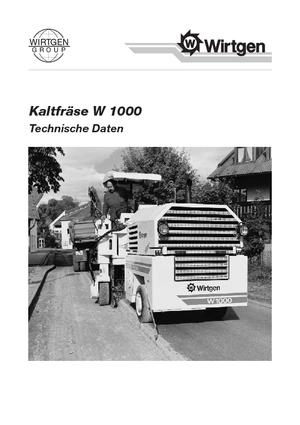 Дорожня фреза Wirtgen W 1000