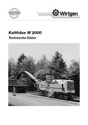 Дорожня фреза Wirtgen W 2000