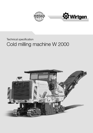 Дорожня фреза Wirtgen W 2000