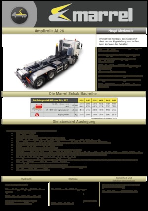 самоскиди зі знімною платформою Marrel AL 26 DIN 58 B