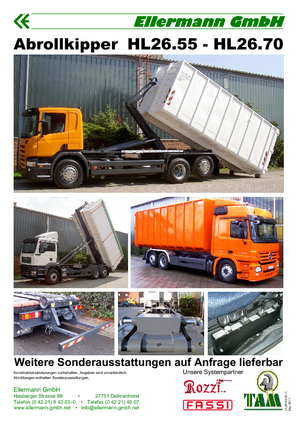 самоскиди зі знімною платформою Ellermann HL 26.60