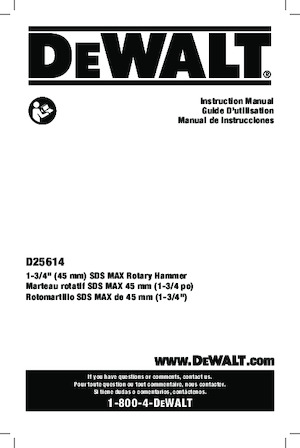 Перфоратори DEWALT D25614K