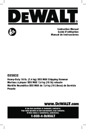 Перфоратори DEWALT D25832K