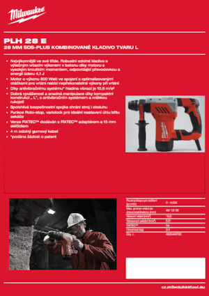 Перфоратори Milwaukee PLH 28 E