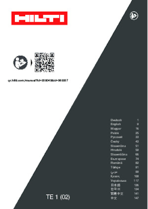 Перфоратори Hilti TE 1