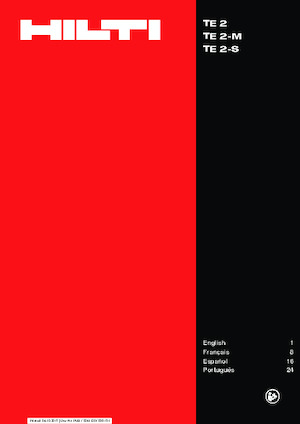 Перфоратори Hilti TE 2