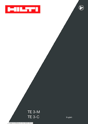 Перфоратори Hilti TE 3-C