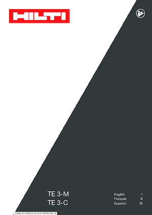 Перфоратори Hilti TE 3-C