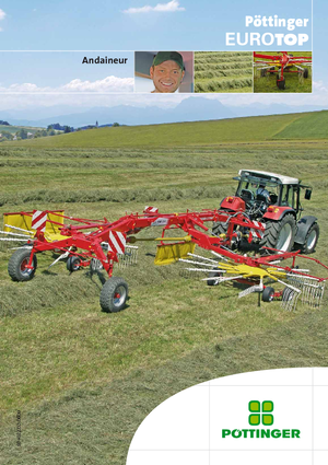 Причіпні валкоутворювачі (барабанні граблі) Pöttinger EuroTop 881 A