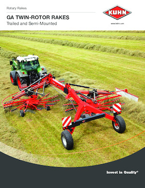 Причіпні валкоутворювачі (барабанні граблі) Kuhn GA 8121