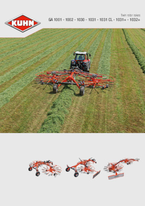 Причіпні валкоутворювачі (барабанні граблі) Kuhn GA 8830