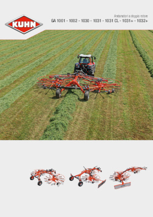 Причіпні валкоутворювачі (барабанні граблі) Kuhn GA 8830