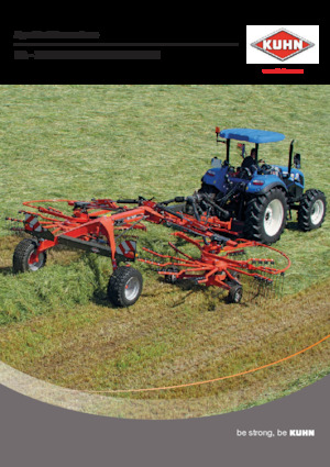 Причіпні валкоутворювачі (барабанні граблі) Kuhn GA 8830
