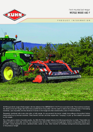 Причіпні валкоутворювачі (барабанні граблі) Kuhn Merge Maxx 442 F 