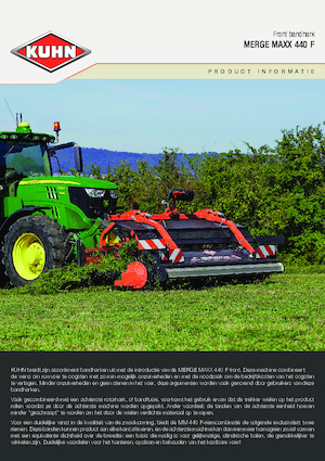 Причіпні валкоутворювачі (барабанні граблі) Kuhn Merge Maxx 442 F 