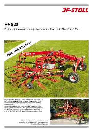 Причіпні валкоутворювачі (барабанні граблі) JF-Stoll R 760 Plus
