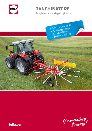 Причіпні валкоутворювачі (барабанні граблі) Fella TS 456 DN