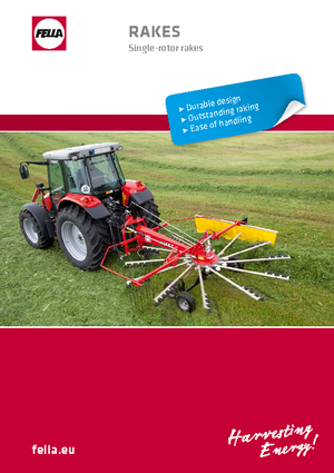 Причіпні валкоутворювачі (барабанні граблі) Fella TS 456 T