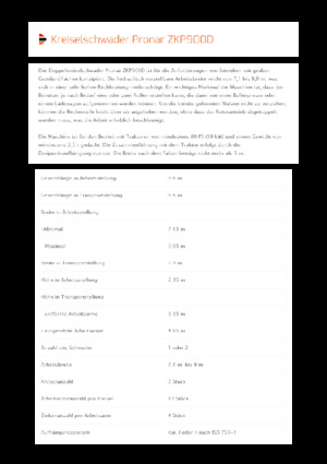 Причіпні валкоутворювачі (барабанні граблі) Pronar ZKP 900D