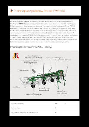 барабанні сіноворушилки Pronar PWP 460
