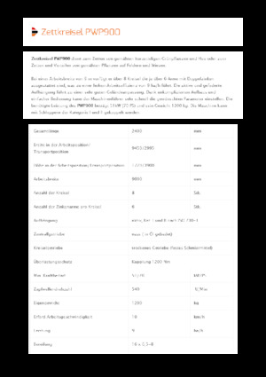 барабанні сіноворушилки Pronar PWP 900