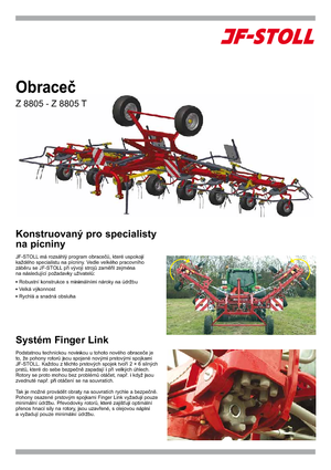 барабанні сіноворушилки JF-Stoll Z 8805