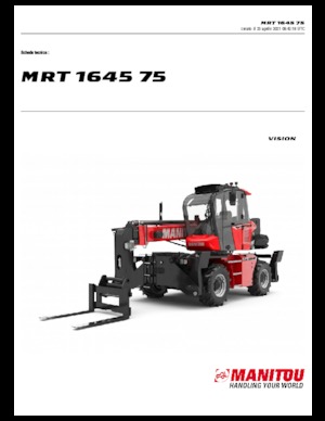 Телескопічні навантажувачі з верхньою будовою Manitou MRT 1645-400 75 D