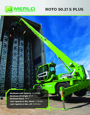 Телескопічні навантажувачі з верхньою будовою Merlo Roto 50.21 S PLUS