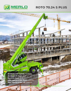 Телескопічні навантажувачі з верхньою будовою Merlo Roto 70.24 S PLUS