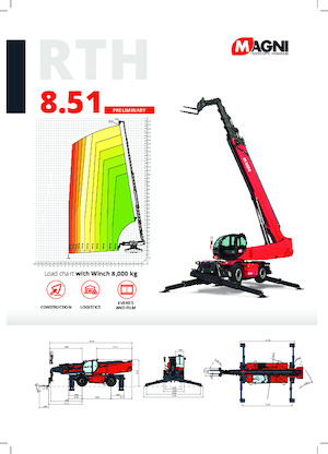 Телескопічні навантажувачі з верхньою будовою MAGNI RTH 8.51