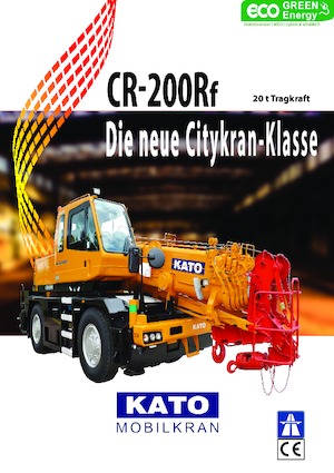 Крани для грунтових просторів Kato CR 200 Rf