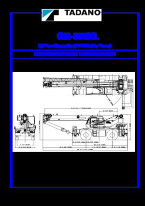 Крани для грунтових просторів Tadano GR-300XL