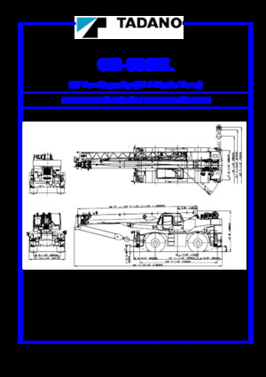 Крани для грунтових просторів Tadano GR-600XL